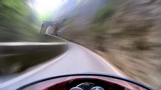 Mit der Ducati Sport 1000 S durch die Brasaschlucht an den Gardasee