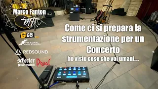 Come ci si prepara la strumentazione prima di un concerto