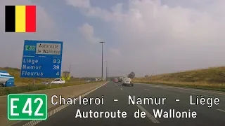 Belgium: E42 Charleroi - Namur - Liège