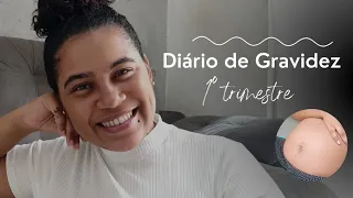 Menstruei grávida, crise de gastrite e corrimento - DIÁRIO DE GRAVIDEZ -Sintomas Primeiro trimestre