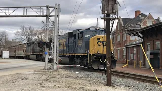 Train Hits Railroad Crossing Gate!  Truck Hits Gate 1st, Industrial Railroad Area CSX, Hamilton Ohio