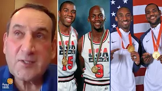 Who Wins Between Michael Jordan and The Dream Team vs. LeBron James and The Redeem Team | Coach K