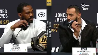 "He tickles my pickle!" Jon Jones v Dominick Reyes UFC 247 press conference best bits