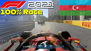 F1 2021 - 100% Race Baku in Sainz' Ferrari