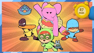 🦸 POCOYO & NINA - Pocoyo Wants to Become Superhero [87 min] ANIMATED CARTOON for Children