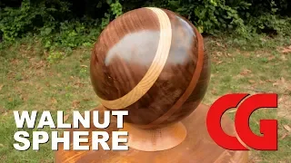 Making a Wood Sphere - Woodworking, Woodturning, Sculpture, Art