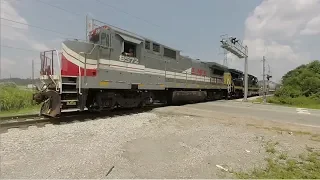 Four Axle GE Locomotives - Nashville & Eastern at Fesslers Lane