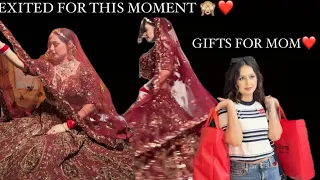 EXCITED  FOR THIS MOMENT 🙈🥰MOM LAI BHOT SARE GIFTS🛍️❤️