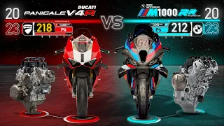 2023 Ducati Panigale V4R vs BMW M 1000 RR ┃Ultimate Superbike Comparison