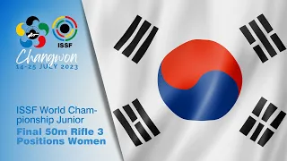 50m Rifle 3 Positions Women Junior Final - 2023 Changwong (KOR) - ISSF World Championship Juniors