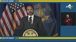 NYS Budget Director Robert Mujica on 2023 FY Executive Budget (full press conference) — January 18,