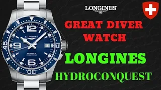 Longines HydroConquest Blue Diver Men's Watch (Full Review)