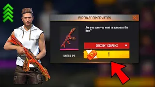 ONLY 1 CARD 🎁 ADAM GOT 😱 NEW AMAZING GUN SKIN 🔥 FREE FIRE