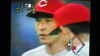 1991日本シリーズGAME7広島東洋カープ佐々岡真司　川口和久VS西武ライオンズ　西武球場　石毛宏典　鈴木健　大下コーチマウンドへ　平野謙　辻発彦　山本浩二監督主審に笑顔抗議マウンドへ　田辺徳雄　　