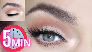 5 MINUTE EYE LOOK using Too Faced Born This Way Palette!!!