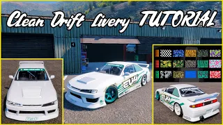 CarX Drift - Livery Tutorial Clean Drift Design GUIDE EXPLAINED FULL