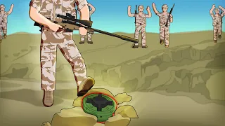 Present-day ﻿Soldiers trapped in Minefield﻿ from the 1980s