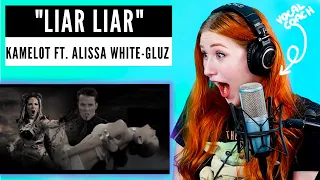 Kamelot for the FIRST time! Alissa how I've NEVER heard her! | Vocal Coach Analysis of "Liar Liar"