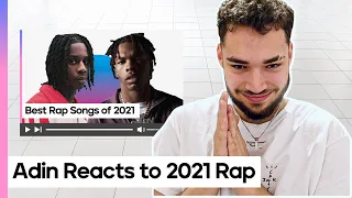 ADIN ROSS REACTS TO MY TOP RAP SONGS OF 2021 | Lil Uzi Vert, Polo G and More!