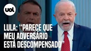 Lula diz que Bolsonaro 'parece estar descompensado' em bate-boca durante debate na Globo