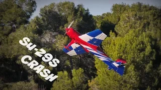 Last flights and CRASH of my old SU-29S - HD 50fps