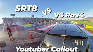 Toyota Rav4 2GRFE 3.5L V6 whopped a SRT8 6.4L Hemi Charger | Drag Racing | YouTuber Callout