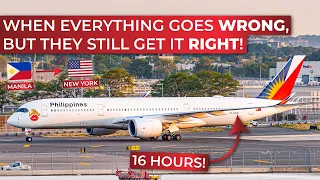 BRUTALLY HONEST | Philippine Airlines phenomenal A350-900 ECONOMY to New York - DELAYED 24h!