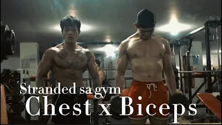 Stranded sa gym | Chest x Biceps