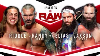 Matt Riddle & Randy Orton Vs Elias & Jaxson Ryker - WWE Raw 03/05/2021 (En Español)