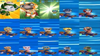 Talking Tom Hero Dash 2021 Superhero ANGELA New Outfit VS Platinum Tom  GINGER HANK MOONLIGHT - BEN