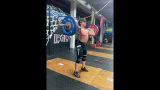 110kg Clean and power jerk