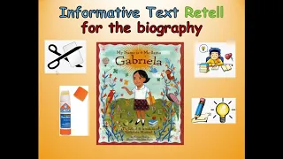 Second Grade Journeys' Lesson 18 Oral Retell for the biography, My Name is Gabriela