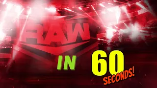 RAW July 25th 2022 WWE Results In 60 Seconds 🤼‍♂️ #shorts