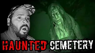 TERRIFYING NIGHT - MOST HAUNTED CEMETERY - I HEARD WEIRD VOICES (PART 1)