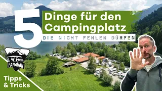 Camping Tipps Für Anfänger - 5 Dinge für Camping- und Stellplatz