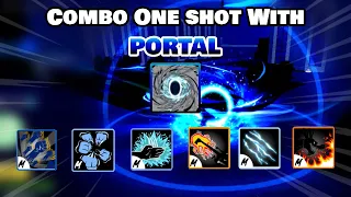 Combo One Shot With Portal And All Melee | Blox Fruits update 18