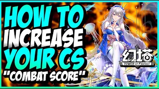 HOW TO RAISE YOUR CS (Combat Score) INSTANTLY! | Tower of Fantasy PS5 Gameplay #ToF