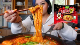 SPICY CHEESY BULDAK NOODLES *MUKBANG*