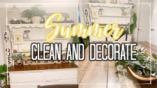 🍋 SUMMER CLEAN & DECORATE WITH ME | SUMMER DECORATING IDEAS 2021 | FARMHOUSE SUMMER DECOR 🍋