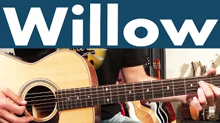 How To Play Willow On Guitar | Taylor Swift Guitar Lesson + Tutorial