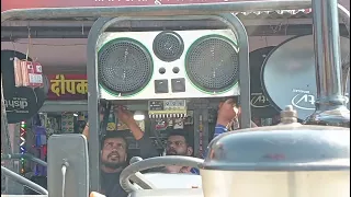 Eicher 485/12 inch 2 subwoofer 5 speaker peti Installation Deepak Sound System tractor modification