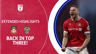 RED DRAGONS BACK IN TOP 3! | Wrexham v Notts County extended highlights