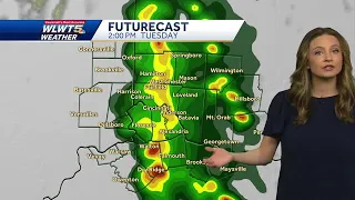 Tracking rounds of severe storms Tuesday