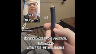 PVC Jacketed Metal-Clad Cable - Short Snippet