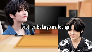 MHA react to brother Bakugo as Jeongin (AU DESCRIPTION)