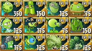 All GREEN Plants Power-Up! in Plants vs Zombies 2