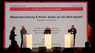 Mark Benecke 🌊 Klimawoche Hamburg (mit Bauernverband und Kattendorfer Hof)