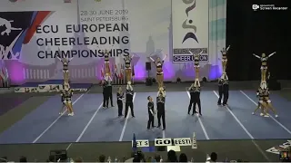 ECU European Cheerleading Championships 2019 (Team Cheer Estonia, Senior Coed Premier)