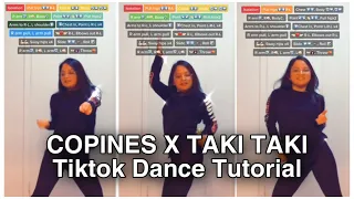 COPINES X TAKI TAKI TIKTOK DANCE TUTORIAL #shorts