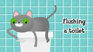 Cat Flushing A Toilet Lyric Video - Parry Gripp and Nathan Mazur